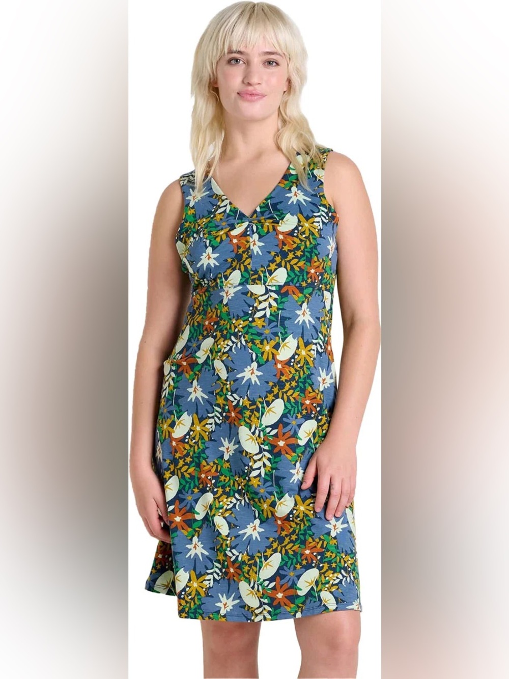 Toad & Co. Floral Casual Floral Print Midi Dress